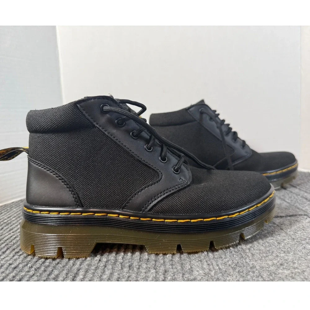 Dr. Martens Bonny Tech Black Nylon Utility Boots Mens 6 Womens 7 UK 5